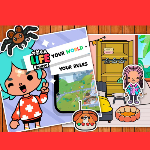 ( MỚI ) Đồ Chơi Bóc Dán Bằng Giấy Ngôi Nhà Bằng Giấy Thủ Công Toca Boca Life Children T3 Đồ Chơi - Squishy - Kuromi - Đồ