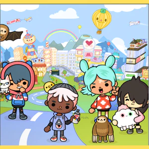 Đồ Chơi Bóc Dán Bằng Giấy Ngôi Nhà Bằng Giấy Thủ Công Toca Boca Life Children T3 Đồ Chơi - Squishy - Kuromi - Đồ