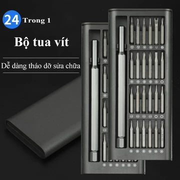 Bộ Tua Vít Bỏ Túi Đa Năng 24in1 hộp đen và Bộ Vít Tròn 31in1/ Vít Lùn đảo chiều/ Bộ Vít 10 Món 8143. LMS