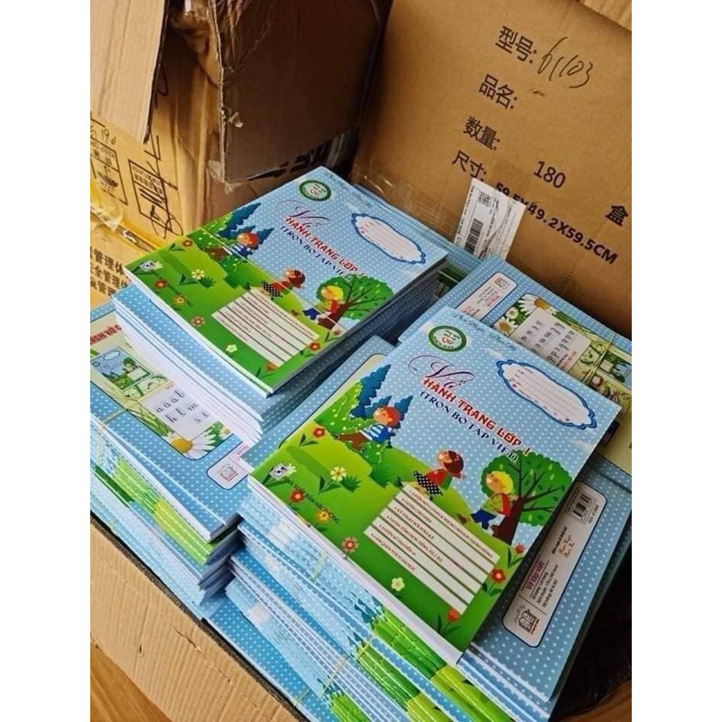Ảnh Sách - Vở luyện viết trọn bộ 124 trang gồm toán và tiếng việt (hành trang cho bé chuẩn bị vào lớp 1) có quét mã QR 1