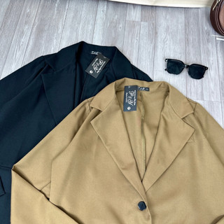 Áo Vest Nữ Bigsize Tay Dài 1 Lớp Có Túi Hai Bên Form Rộng Thời Trang Công Sở VET6