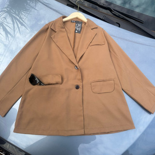 Áo Vest Nữ Bigsize Tay Dài 1 Lớp Có Túi Hai Bên Form Rộng Thời Trang Công Sở VET6