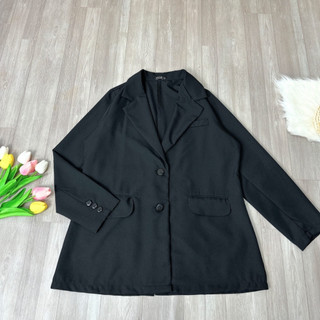 Áo Vest Nữ Bigsize Tay Dài 1 Lớp Có Túi Hai Bên Form Rộng Thời Trang Công Sở VET6