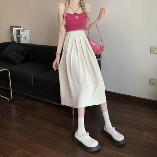 Chân váy xếp ly bigsize nữ dáng dài xòe chất lưng chun cao co giãn vải lụa thanh lịch CV17
