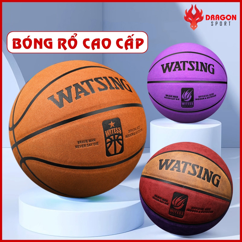 Banh Bóng Rổ Da Lộn Chính Hãng WATSING Size Số 7, Quả Bóng Rổ Chống Mòn ...