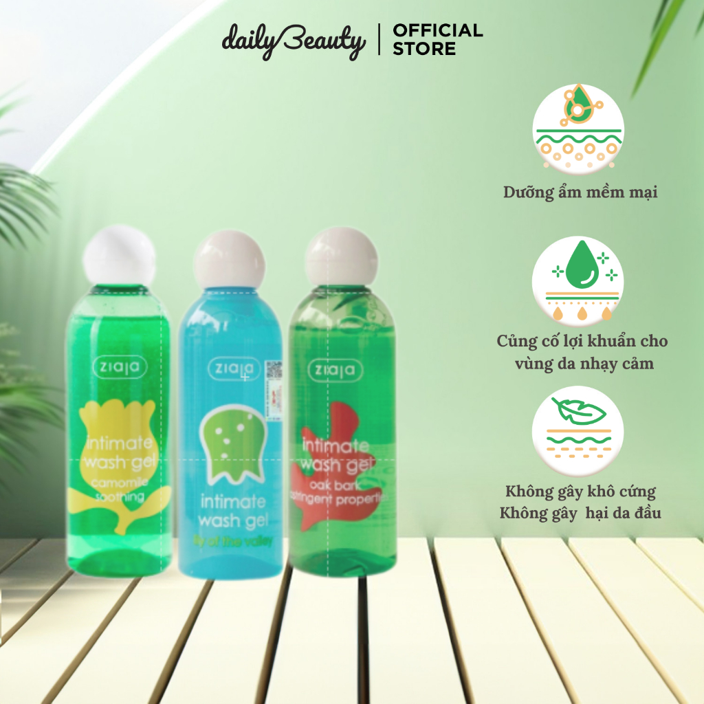 Ảnh Dung Dịch Vệ Sinh Phụ Nữ Intimate ZIAJA Mùi Thơm Dịu Nhẹ Giúp Làm Sạch, Khử Mùi Hôi 200ml Daily Beauty 2