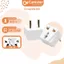 Ổ phích cắm chuyển đổi từ 3 Chân sang 2 Chân Loại tròn 4.8mm 220V, an toàn chịu nhiệt độ cao