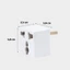 Ổ phích cắm chuyển đổi từ 3 Chân sang 2 Chân Loại tròn 4.8mm 220V, an toàn chịu nhiệt độ cao
