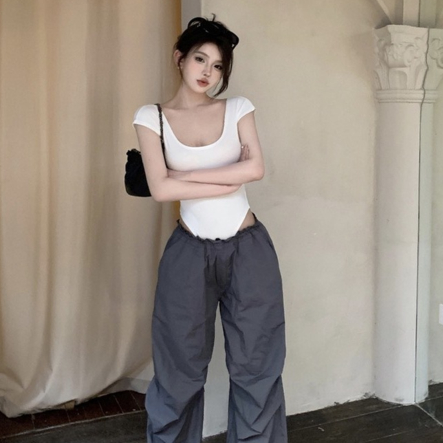 [CÓ SIZE] Áo Bodysuit khoét Lưng CÓ MÚT HÀNG LOẠI 1 RANSHI Cá Tính Ôm Body Chất Thun Gân Dày Dặn - RBS039