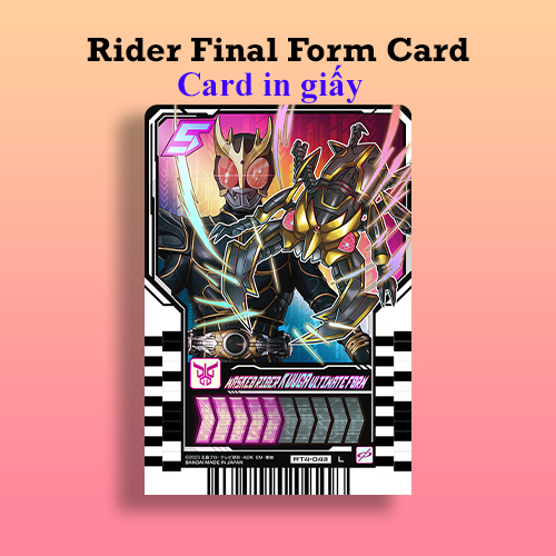 [Có Sẳn]Đồ chơi Ride Chemy card Final Form đọc được Thẻ Rider Cho ...