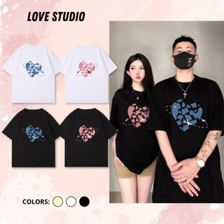 Áo Thun Đôi Nam Nữ Plane Around The Heart Mặc Cùng Người Yêu, Cặp Áo Phông Đôi Chất Liệu 100% Prenium Cotton [A035]