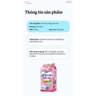 Gói 48 Túi Thơm Chống Nấm Mốc Hương Hoa Hồng, Khử Mùi Hôi, Chống Ẩm Mốc, Để Tủ Quần Áo, Tủ Giày - DUY MART