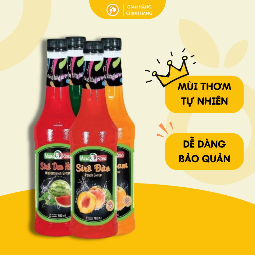 Siro Mama Rosa Đủ Vị 700ml (Syrup Golden Farm 700ml) thơm ngon chuyên ...