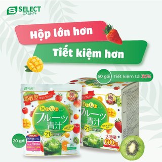 Bột Lá Đại Mạch Non Rau Xanh Và Trái Cây Bổ Sung Canxi Hấp Thụ, Thải Độc Cơ Thể S Select 3g/Gói - Túi 20 Gói