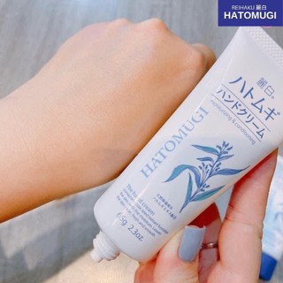 Kem Dưỡng Da Tay Làm Mềm Da Reihaku Hatomugi The Hand Cream Nhật Bản (Tuýp 65g)