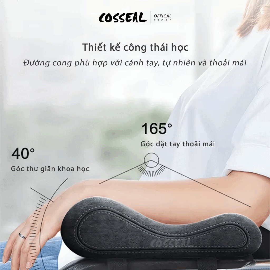 Gối Kê Tay Cosseal Công Thái Học Cao Su Non Đệm Tay Vịn Nâng Đỡ Cánh Tay Giảm Áp Lực Khuỷu Tay | BigBuy360 - bigbuy360.vn