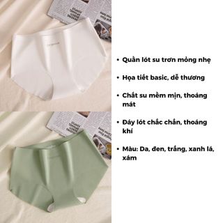 Quần lót nữ đúc su cao cấp không đường may mềm mịn thoáng mát kháng khuẩn khử mùi DEVARI L057