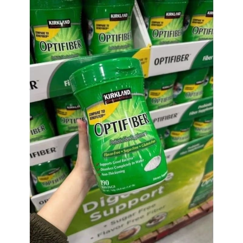 (Date T11/2026) Bột Hòa Tan Bổ Sung Chất Xơ Optifiber Kirkland 760g của ...