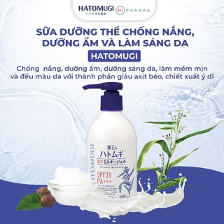 Sữa Dưỡng Thể Chống Nắng Reihaku Hatomugi Mỏng Nhẹ Thấm Nhanh Giúp Trắng Da, Dưỡng Ẩm Nâng Tone Nhật Bản