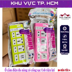* Mẫu mới * Ổ điện đa năng chống giật có 2 cổng USB - tiện dụng, siêu bền