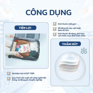 Khăn tắm Kawaii dùng 1 lần 2/3/5 khăn túi - Khăn tắm dùng 1 lần siêu thấm hút, mềm mại, mang đi du lịch, đi biển