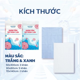 Khăn tắm Kawaii dùng 1 lần 2/3/5 khăn túi - Khăn tắm dùng 1 lần siêu thấm hút, mềm mại, mang đi du lịch, đi biển