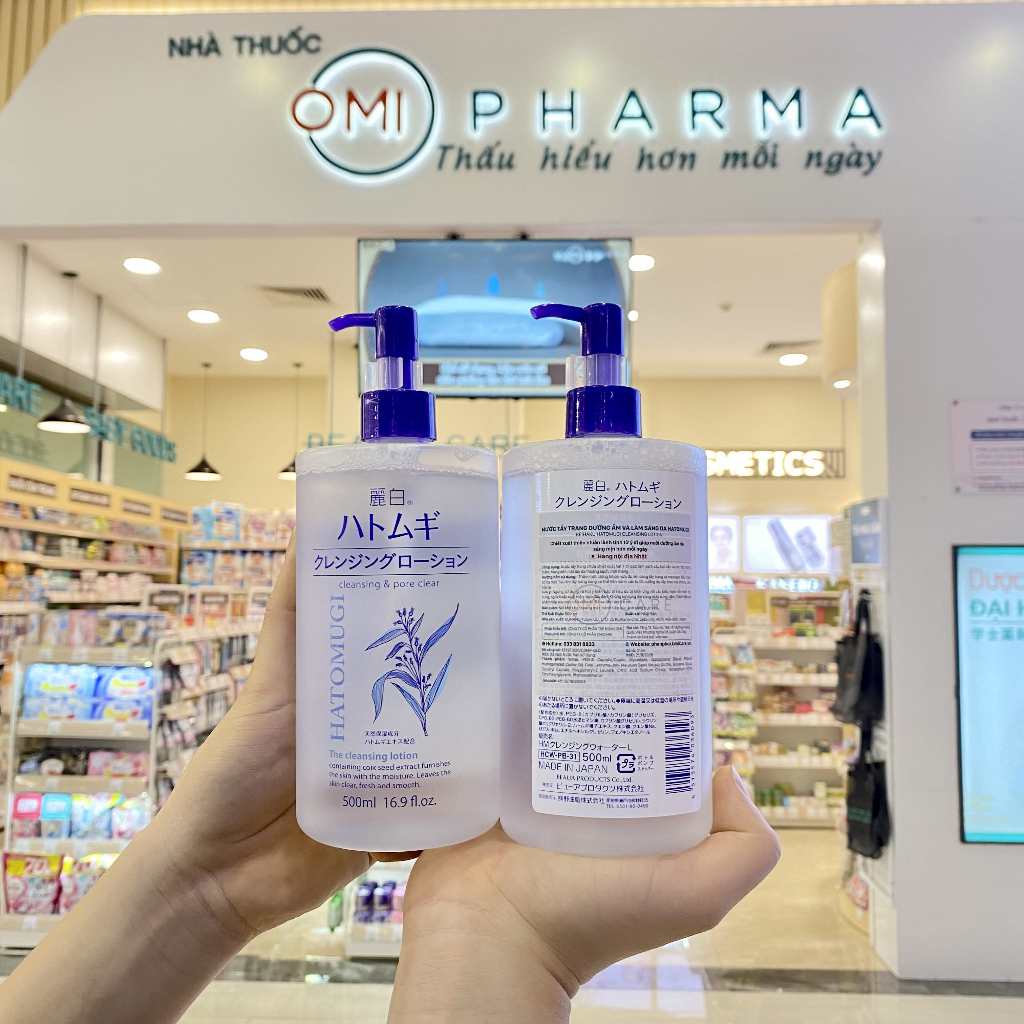 Ảnh Nước Tẩy Trang Sạch Sâu Lỗ Chân Lông, Dưỡng Ẩm Và Làm Sáng Da Hatomugi Nhật Bản 500ml 3