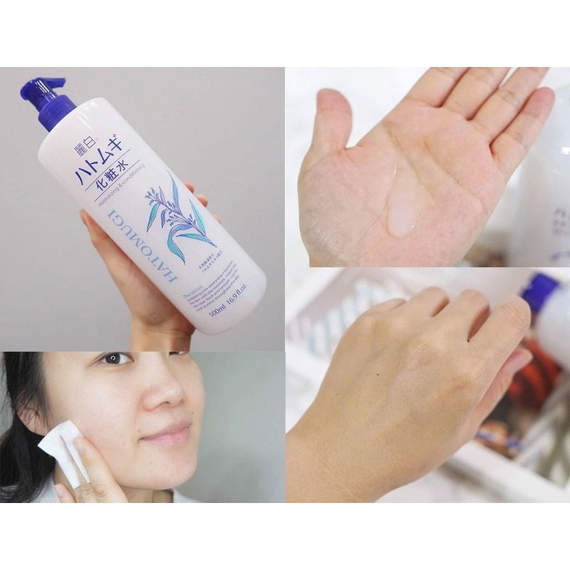Ảnh Nước Dưỡng Ẩm/ Lotion Làm Sáng Da Reihaku Hatomugi Lotion Nhật Bản (500ml) 3