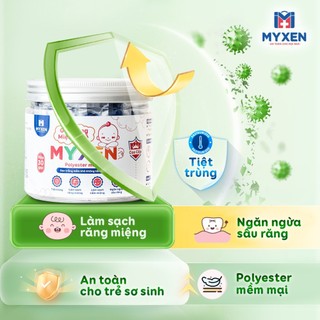 Gạc răng miệng khô MYXEN GKMX-01 an toàn cho bé hộp 30 gạc