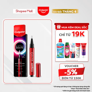 Bút trắng răng Colgate Optic White O2 2,5ML răng trắng 3 tông an toàn, không ê buốt