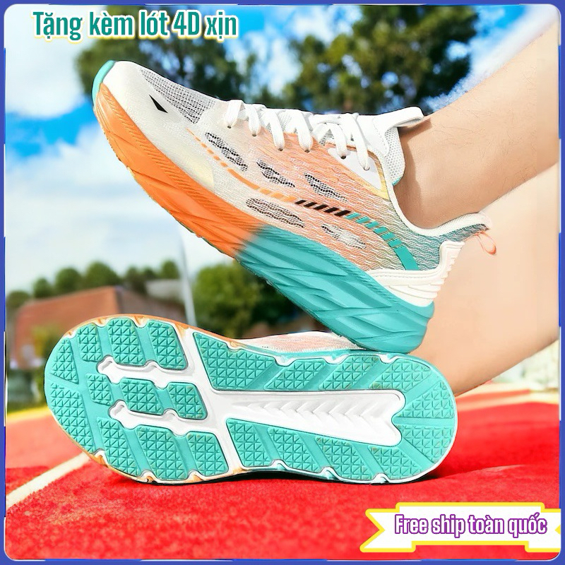 Giày thể thao chạy bộ tập Gym nam nữ ngừa trơn trượt 2025 nhẹ êm thoáng,vải lưới kháng nước siêu bền