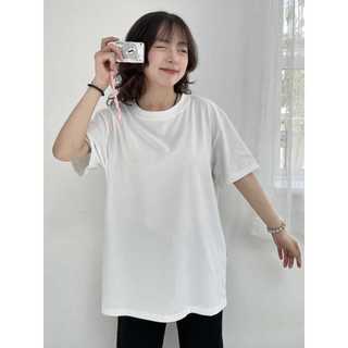 Áo Thun Unisex Nam Nữ Tay Lỡ Form Rộng Oversize Màu Trơn Basic, Áo Phông Cotton Cao Cấp Mềm Mát - oa/ob196