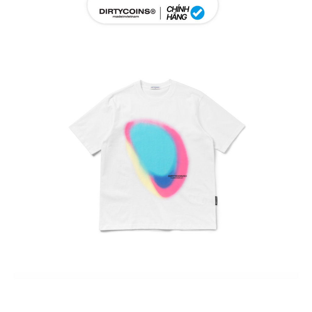 Ảnh Áo Thun DirtyCoins Gradient Regular T-shirt - White 1