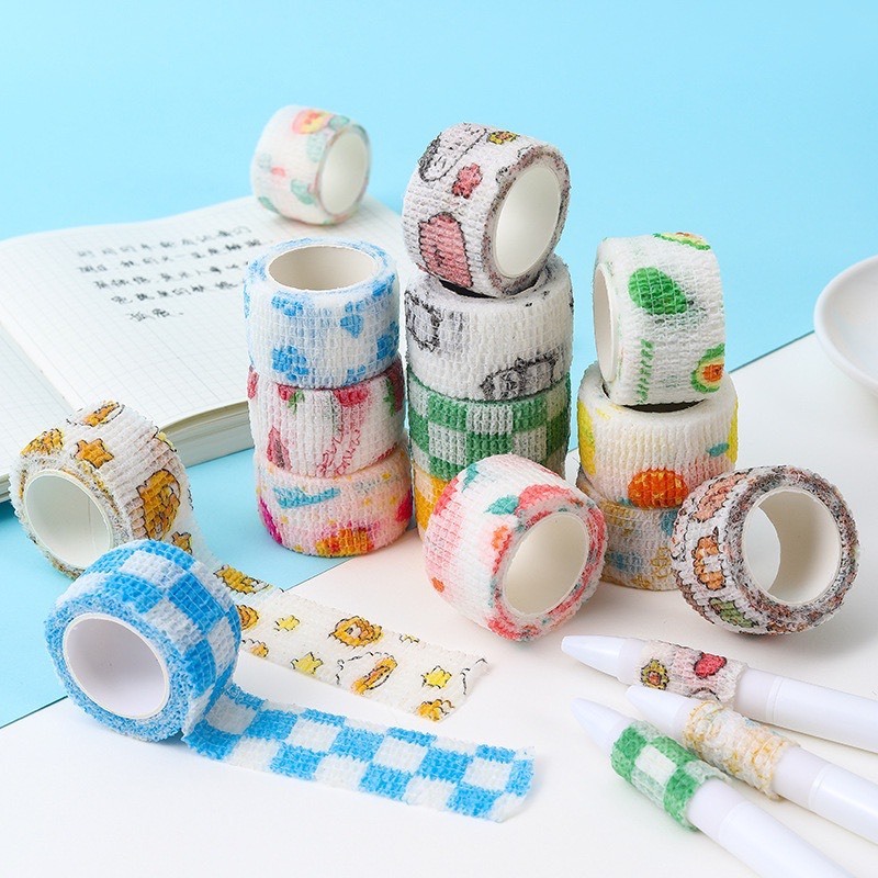 Combo 5 cuộn vải quấn tay tự dính 4.5m aesthetic – mềm ...