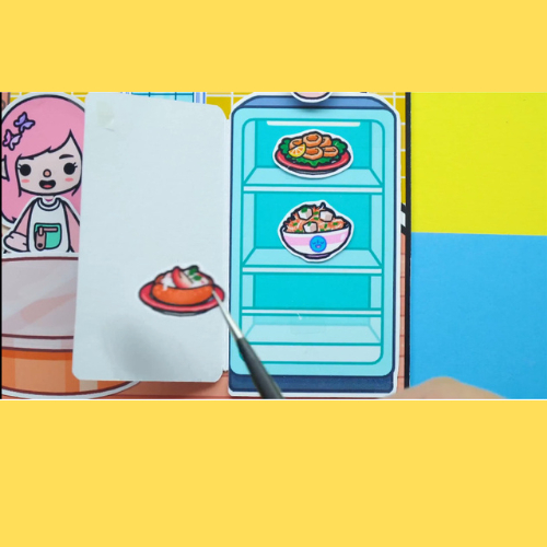 ĐỒ CHƠI NGÔI NHÀ BÚP BÊ GIẤY - Ngôi nhà của bé bộ quà tặng mô hình giấy Đồ Chơi - Squishy - Kuromi - Đồ chơi giấy cho bé