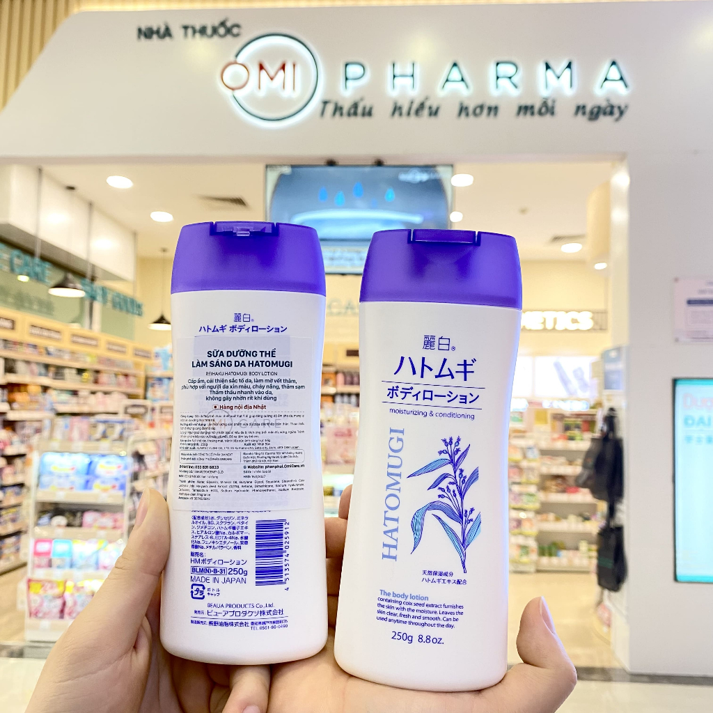 Combo Sữa Tắm Ý Dĩ 800ml Và Sữa Dưỡng Thể Trắng Da 250g Reihaku Hatomugi Nhật Bản | BigBuy360 - bigbuy360.vn
