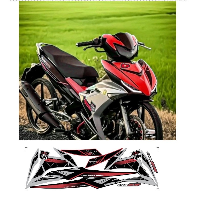 Tem rời EXCITER 150 mẫu y15 zr cao cấp chất liệu in 3 lớp PPF chống nước không phai màu,NHÃN DÁN.