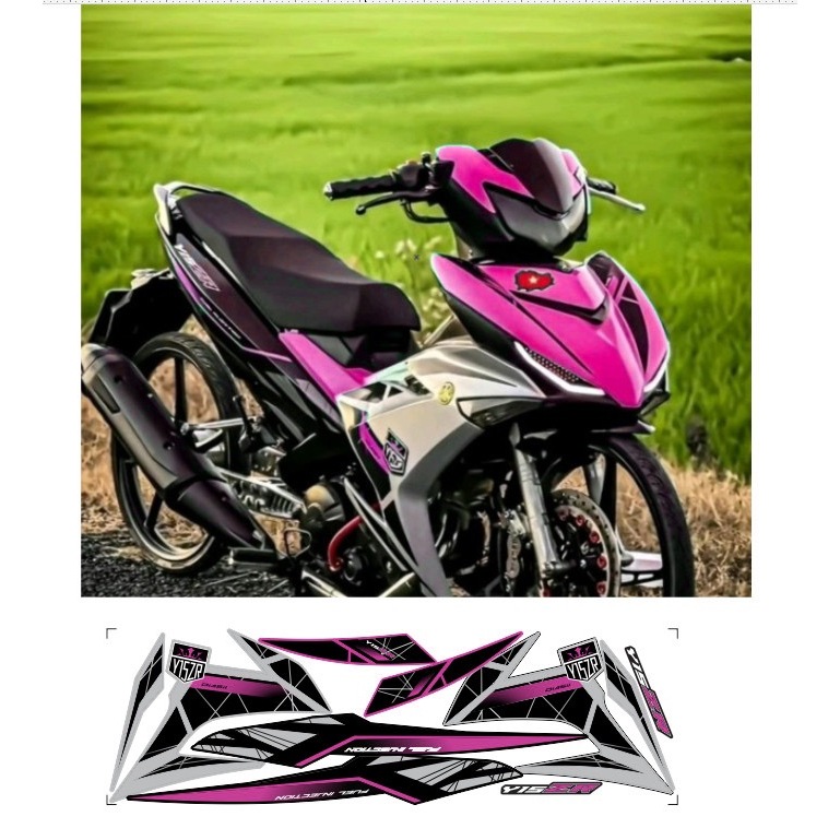 Tem rời EXCITER 150 mẫu y15 zr cao cấp chất liệu in 3 lớp PPF chống nước không phai màu,NHÃN DÁN.