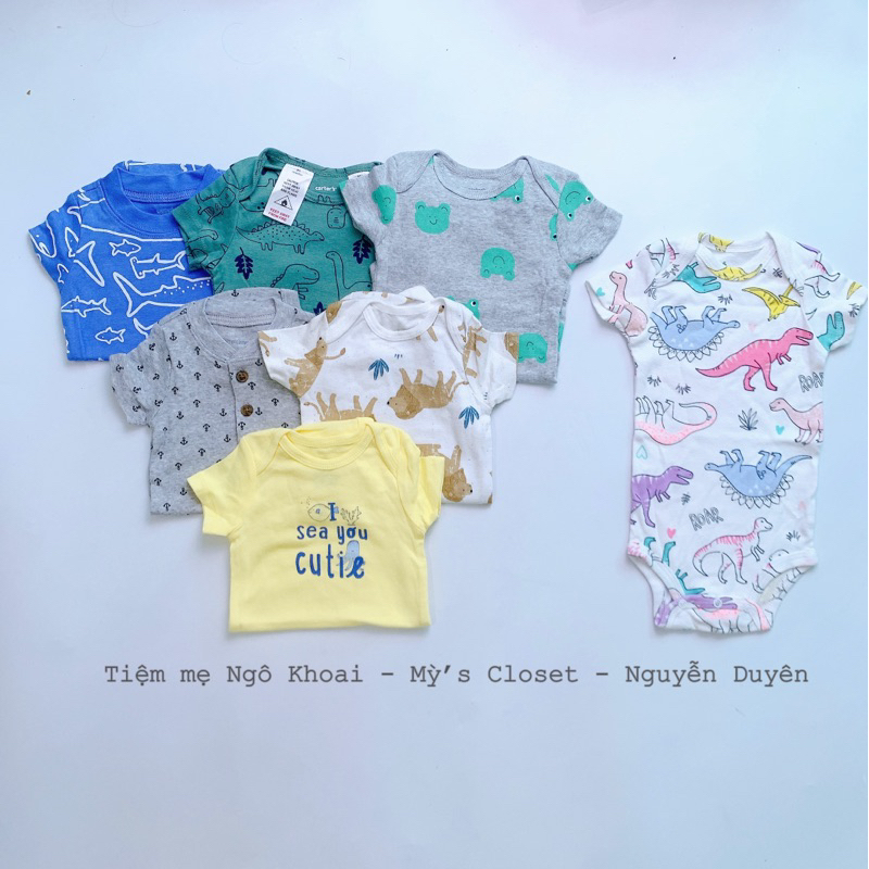 [MD116] 18-24M/11-13kg Body chip ngắn tay bé trai chất liệu cotton mềm mát