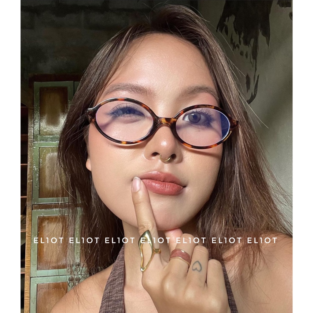 Kính mắt bầu dục dáng nhỏ ELIOT Eyewear chất liệu nhựa mắt chống ánh sáng xanh 5632