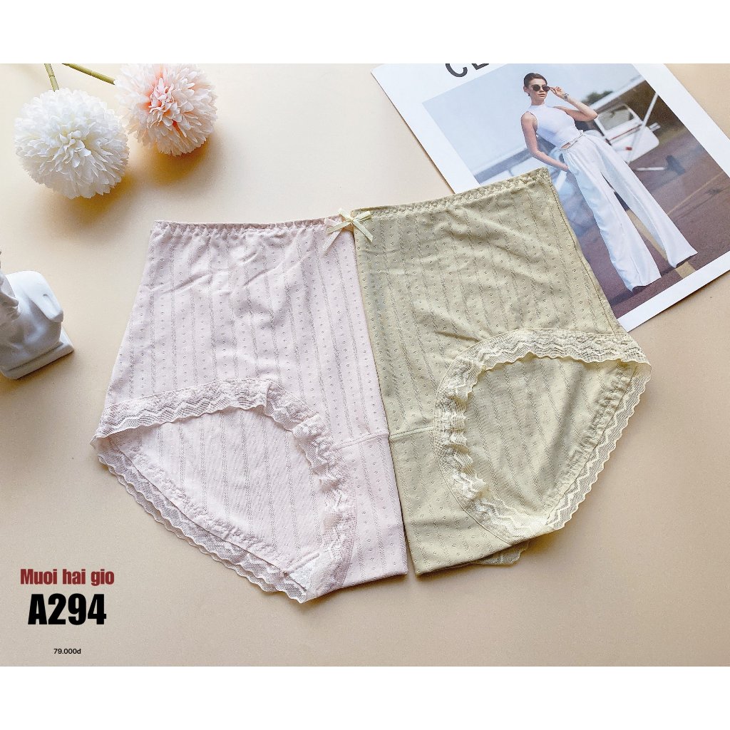Quần sịp cotton nữ tàng hình, không lộ viền, đáy 2 lớp khử mùi A294 | THỜI TRANG 12H