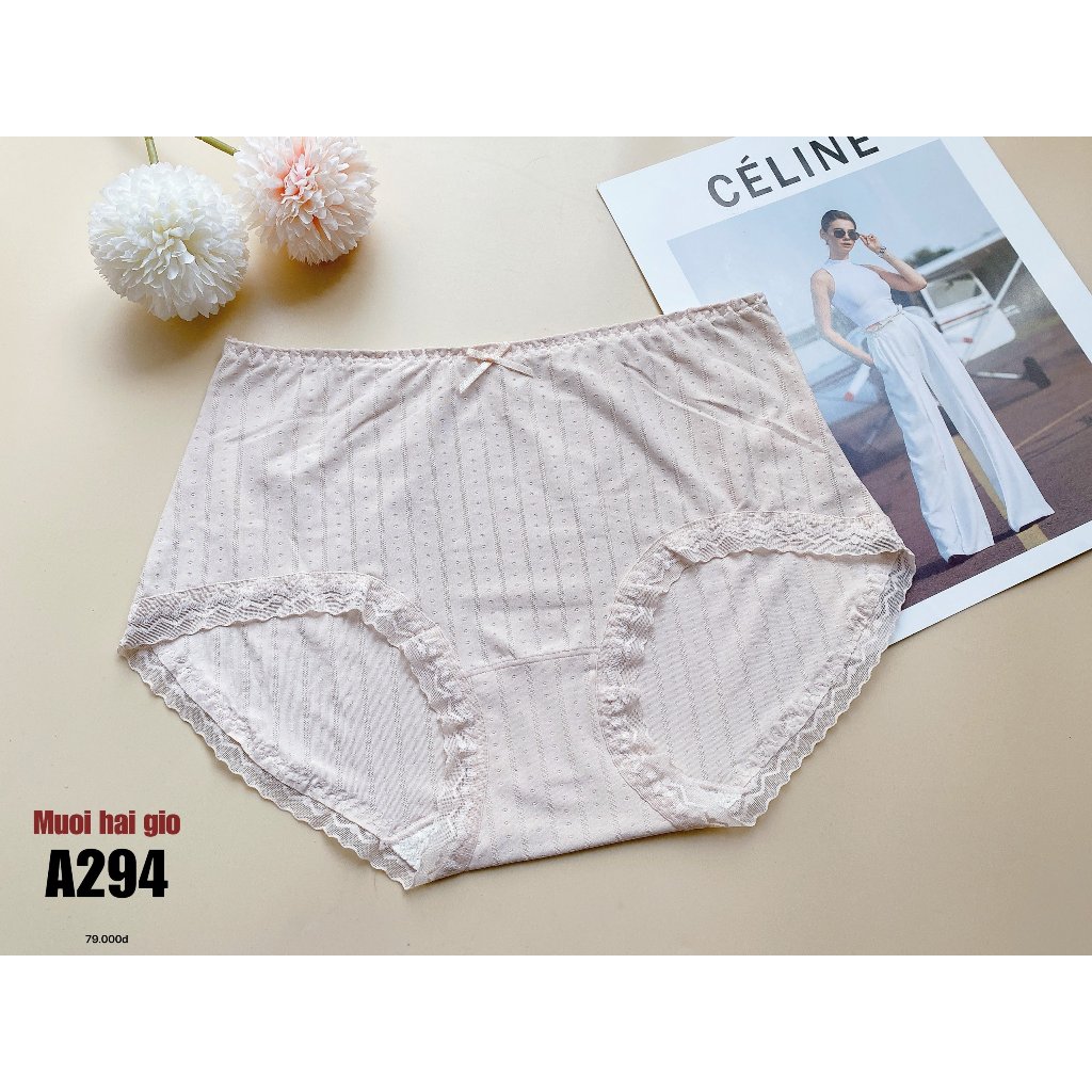 Quần sịp cotton nữ tàng hình, không lộ viền, đáy 2 lớp khử mùi A294 | THỜI TRANG 12H