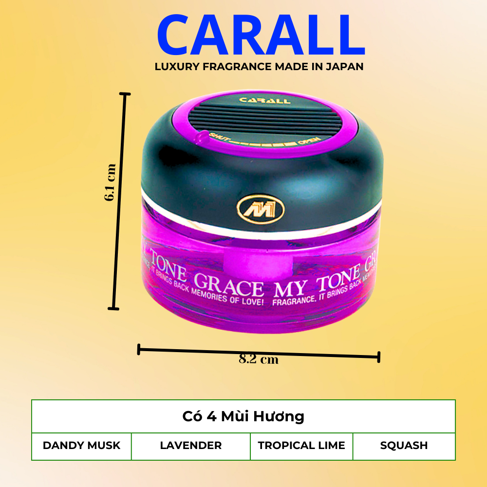 Nước Hoa Ô Tô/ Tinh Dầu Mùi Chanh Mát Cao Cấp - My Tone Grace 110ml CARALL Made In Japan