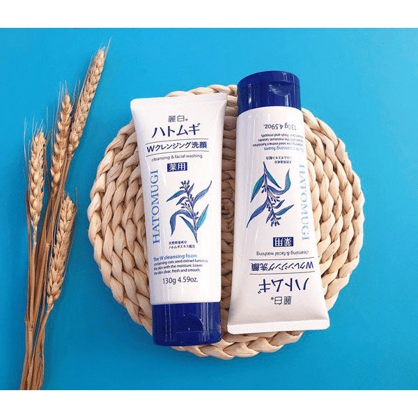 Ảnh Sữa Rửa Mặt Tẩy Trang & Làm Sáng Da Hatomugi Hạt Ý Dĩ Nhật Bản (130g) 2