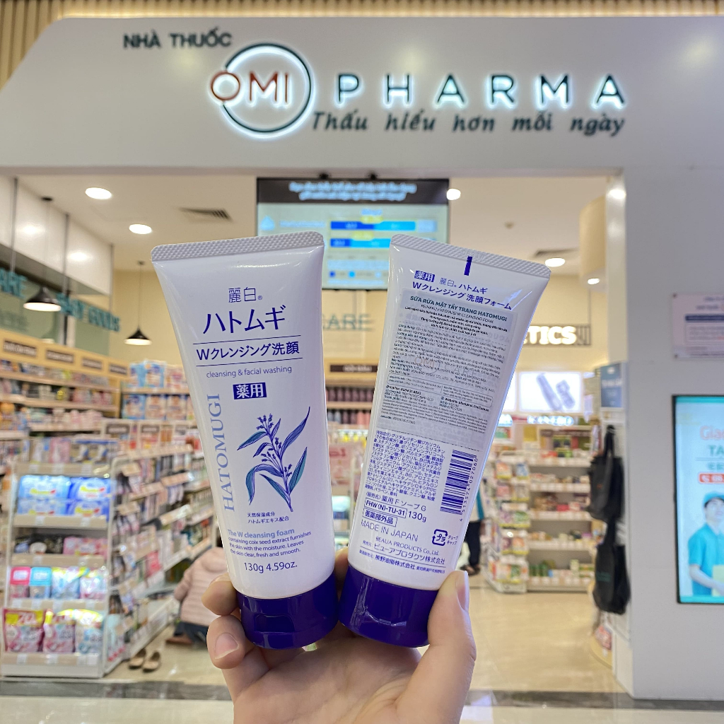 Ảnh Sữa Rửa Mặt Trắng Da Hatomugi Cleansing Foam Nhật Bản (130g) 3