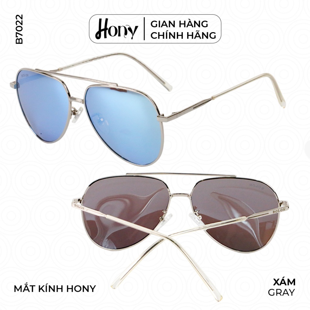 Kính râm Nam thời trang HONY, tráng gương xanh sang trọng thời thượng B7022
