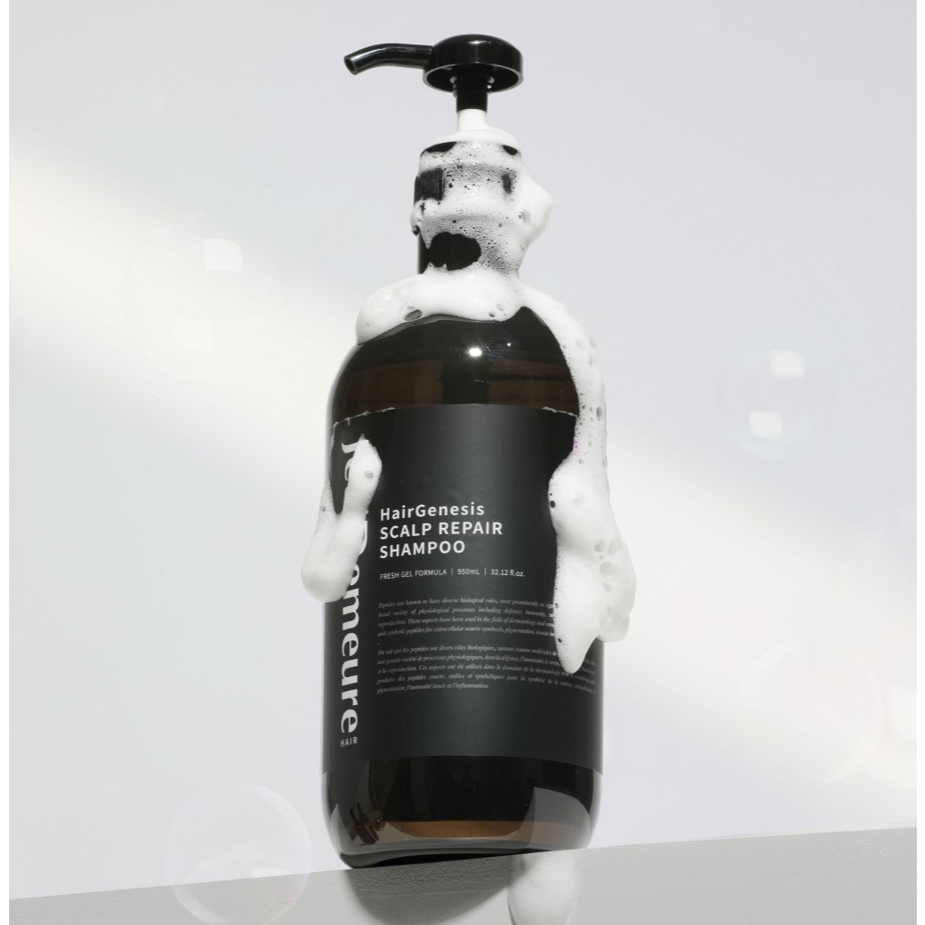 Dầu gội hiệu JeuDemeure HairGenesis Scalp Repair Shampoo giúp dưỡng tóc cung cấp dưỡng chất giúp tóc mềm mượt 950ml
