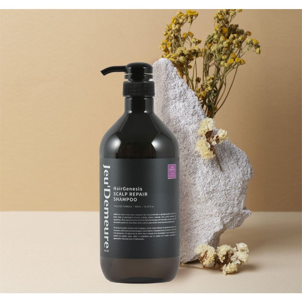 Dầu gội hiệu JeuDemeure HairGenesis Scalp Repair Shampoo giúp dưỡng tóc cung cấp dưỡng chất giúp tóc mềm mượt 950ml