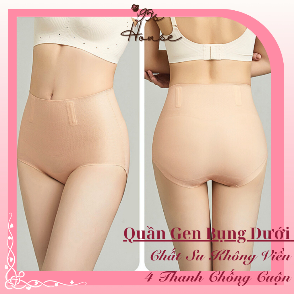Quần Gen Nịt Bụng Dưới Không Viền Chống Lộ, Quần lót định hình Cao Cấp QG13-1