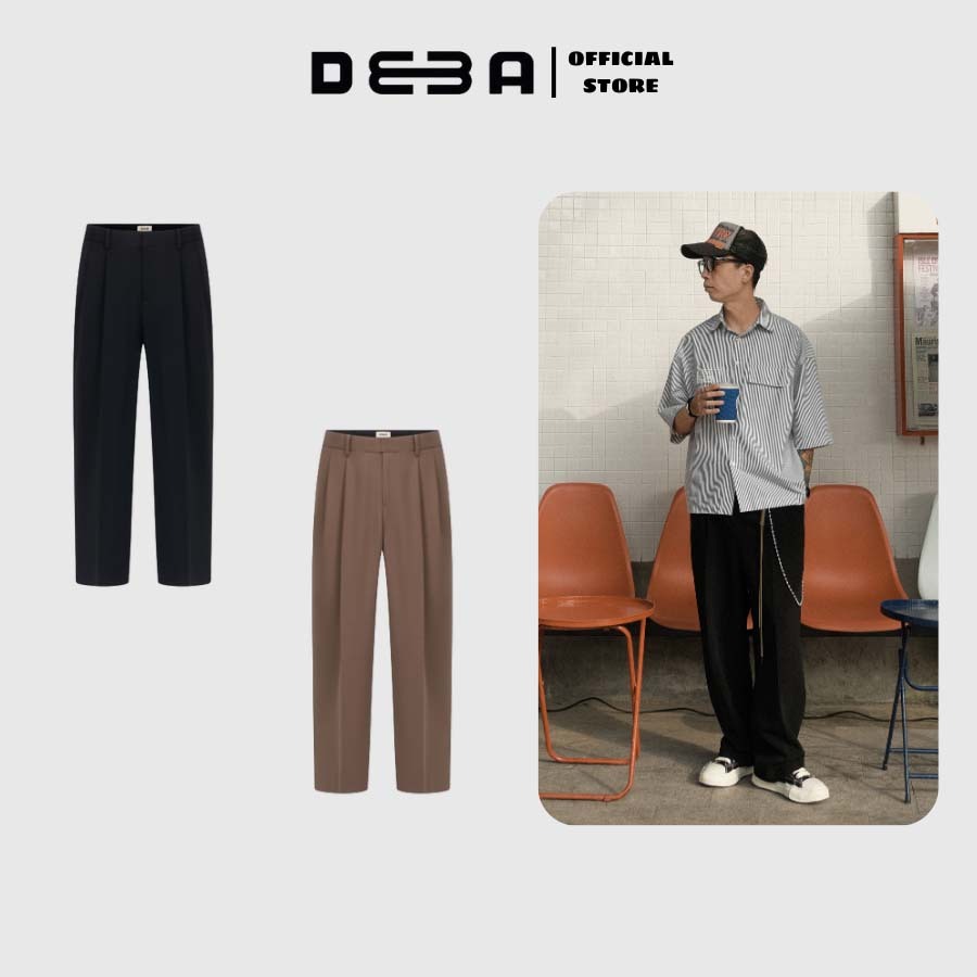 Quần Vải Wide Fit DEBA Studio Cao Cấp QV01 | Shopee Việt Nam